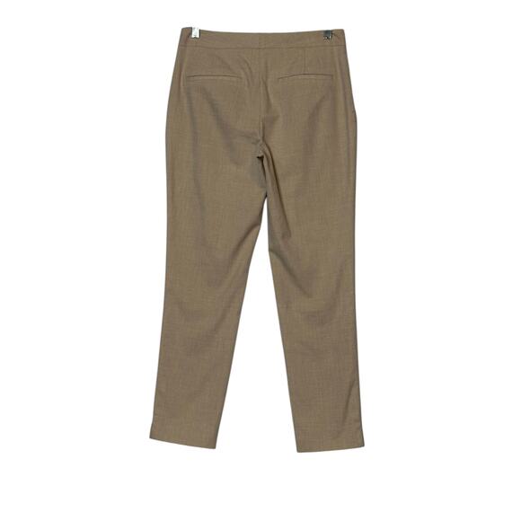 ZARA beige straight legs flat front pants size 2 - Picture 2 of 11